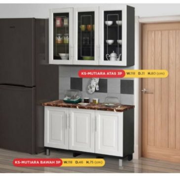 OFFO Kitchen Set Kabinet  Atas Bawah  Dapur  Rak 3 Pintu Sofaku